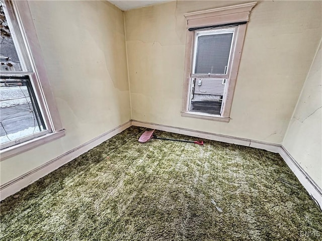 view of carpeted empty room