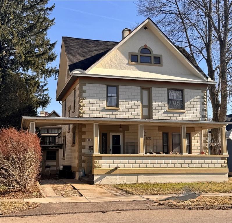26 Chestnut St, Wellsville, NY 14895 - view of front of property with a chimney