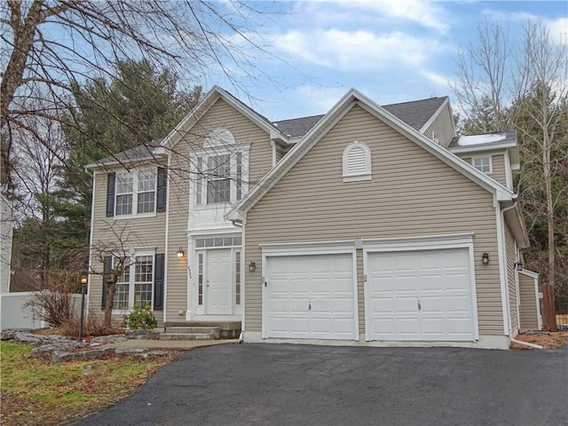 view of front of home featuring a garage