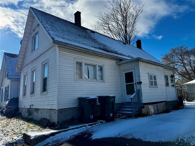 view of front of home