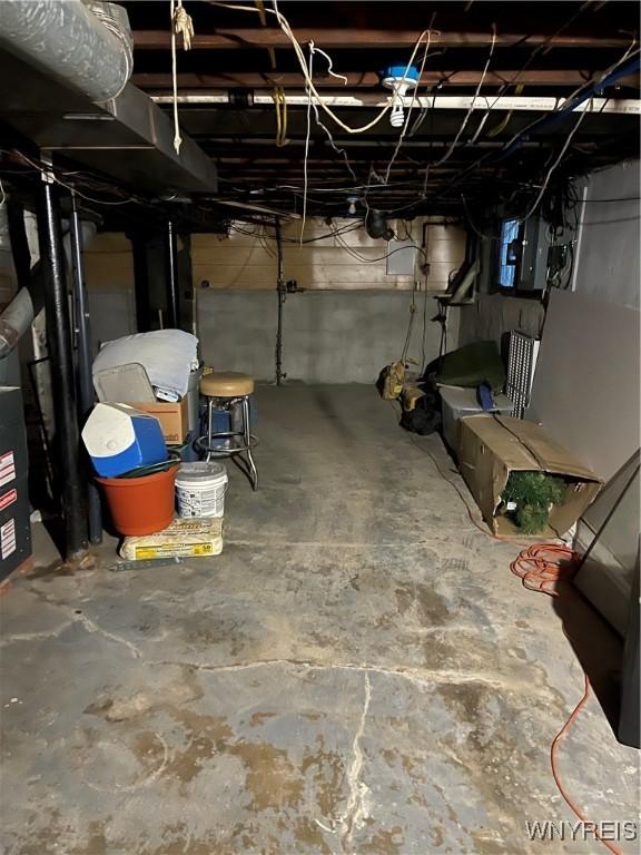 view of basement