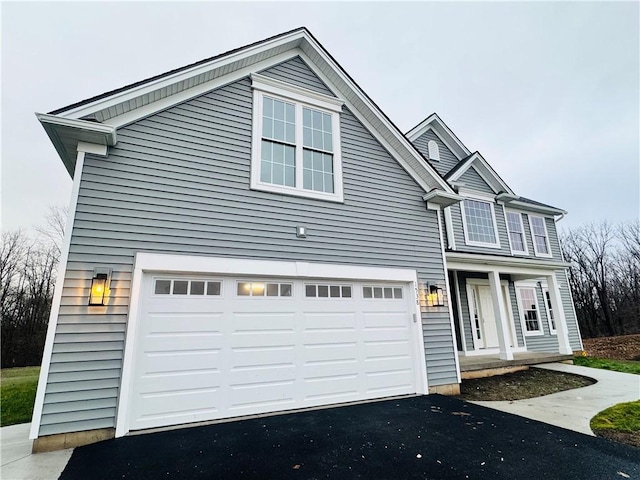 view of front of house featuring a garage