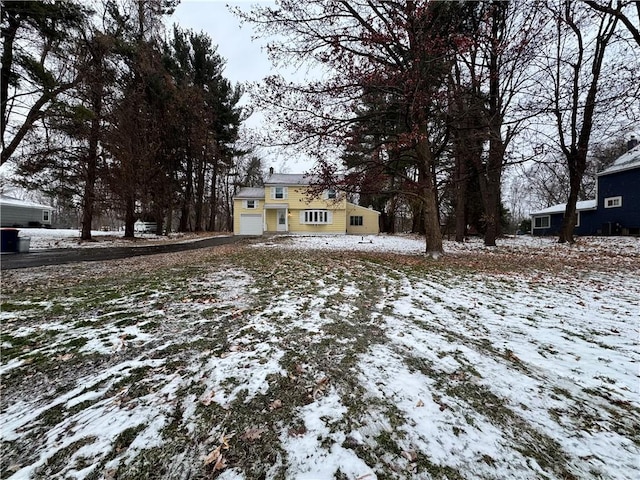 view of snowy yard