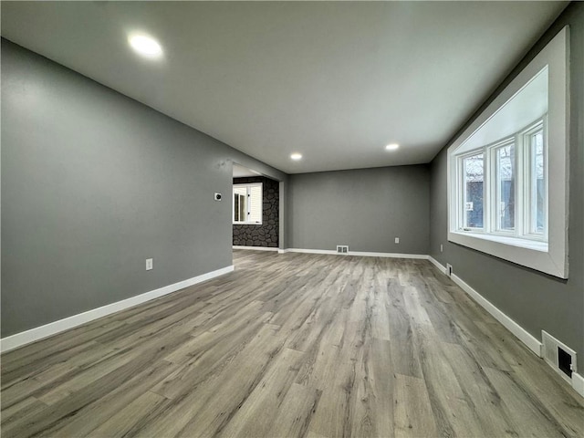 interior space featuring light hardwood / wood-style floors