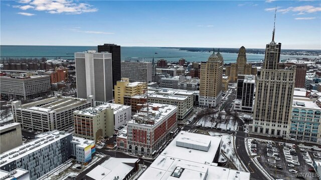 view of city featuring a water view