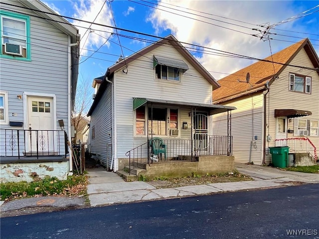 view of front property with a porch