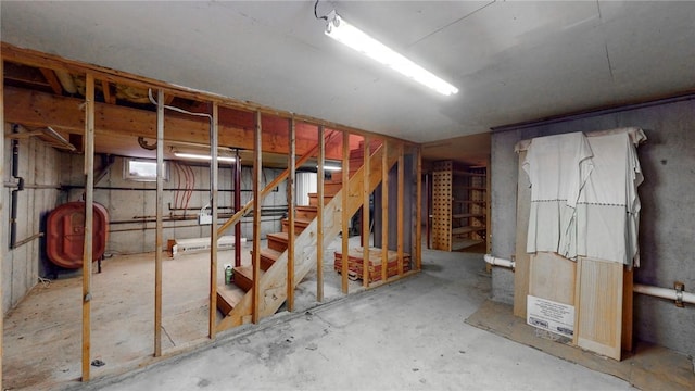 view of basement