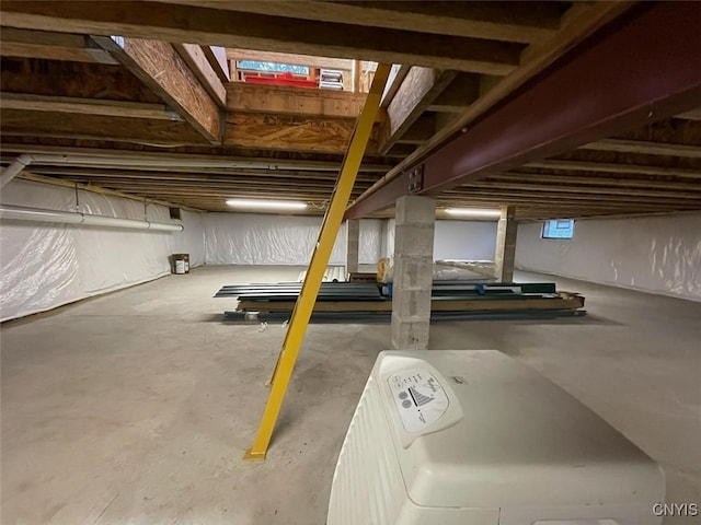 view of basement