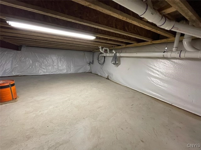 view of basement