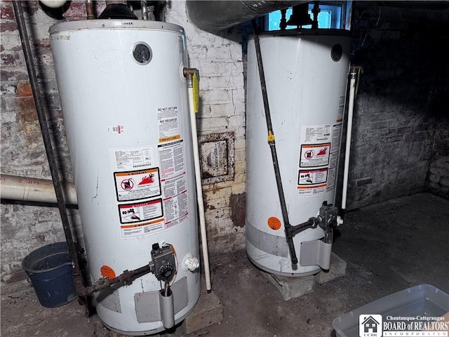 utilities featuring gas water heater