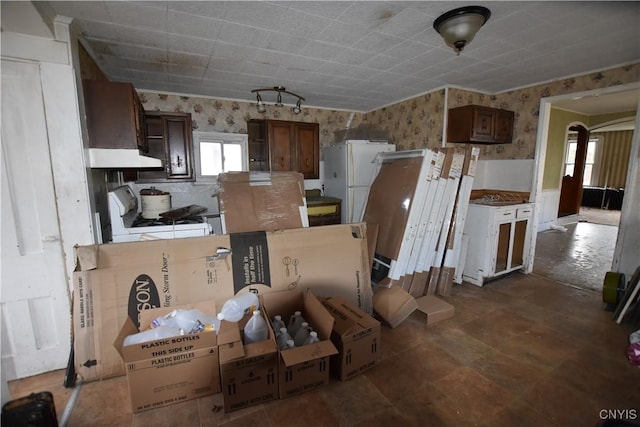 interior space with white appliances