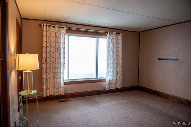 unfurnished room with carpet