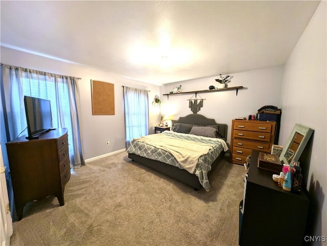 bedroom with carpet flooring