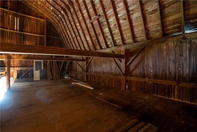 view of attic