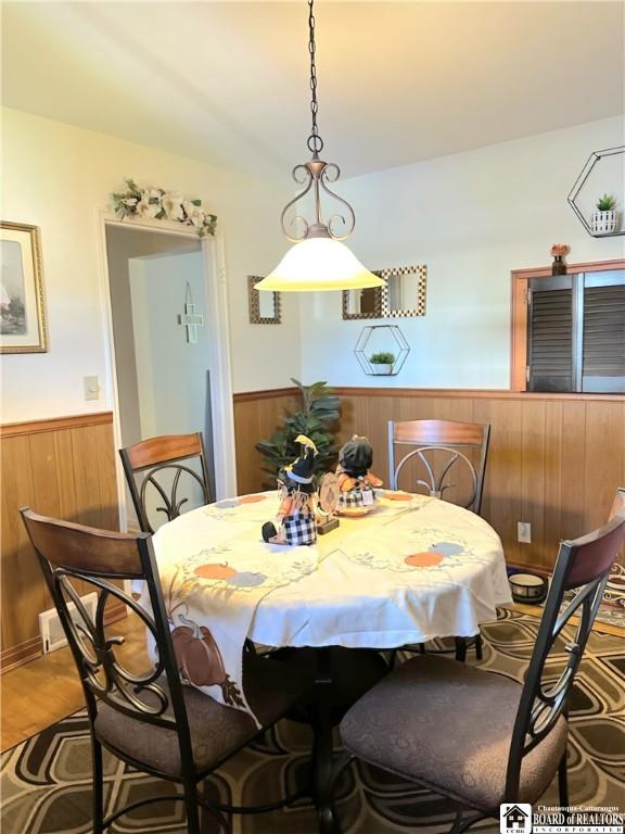 dining room featuring hardwood / wood-style floors