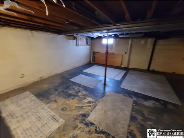 view of basement