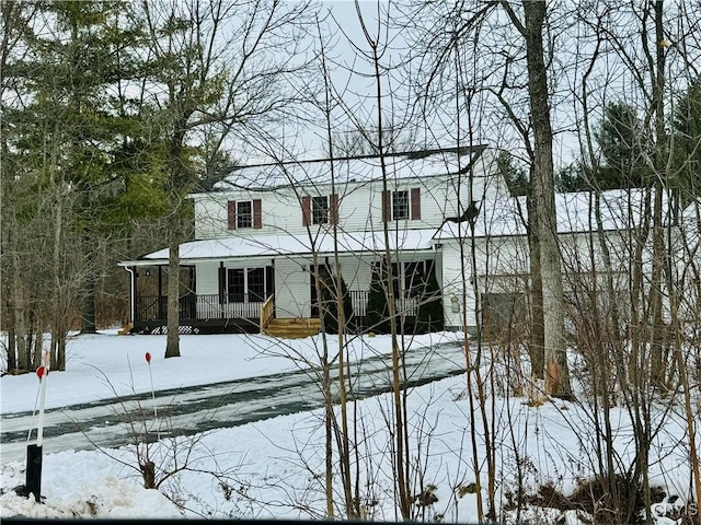 view of front of property with a porch