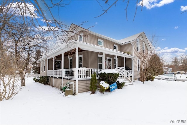 view of front of home featuring a porch