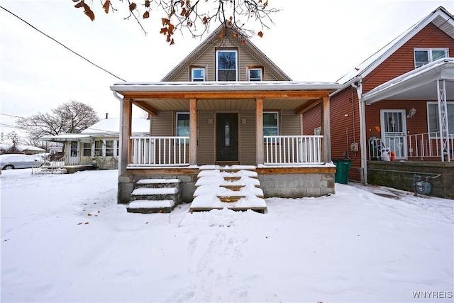 view of front of house with a porch