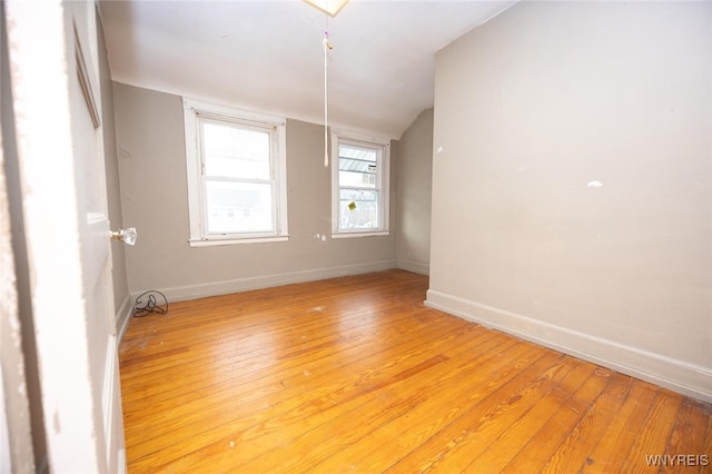 unfurnished room featuring light hardwood / wood-style floors