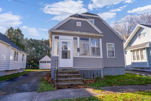 view of bungalow-style home