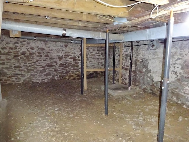 view of basement