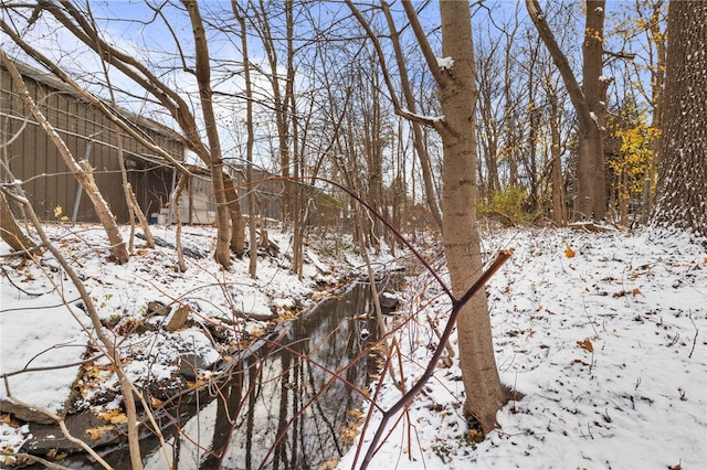 view of snowy landscape