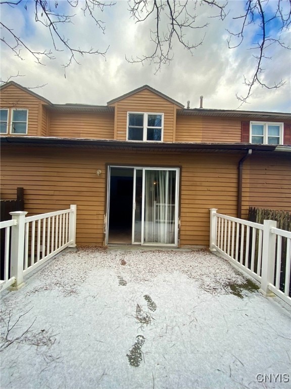 view of rear view of property