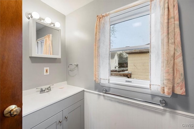 bathroom featuring vanity