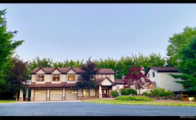 view of front of home featuring a garage