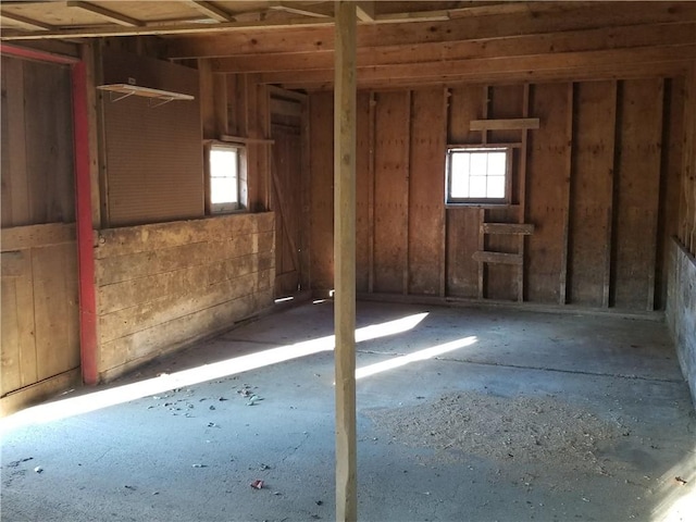 basement featuring a wealth of natural light