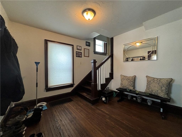 interior space featuring wood-type flooring