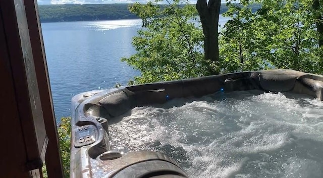 4555 Davies Rd, Hector, NY 14818 - exterior view of a hot tub