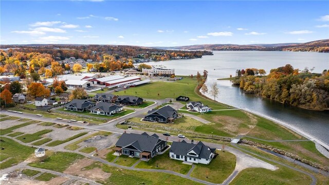 205 Charles Herrmann Way Unit 205, Milo, NY 14527 - birds eye view of property featuring a water view