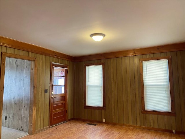 interior space featuring light hardwood / wood-style floors