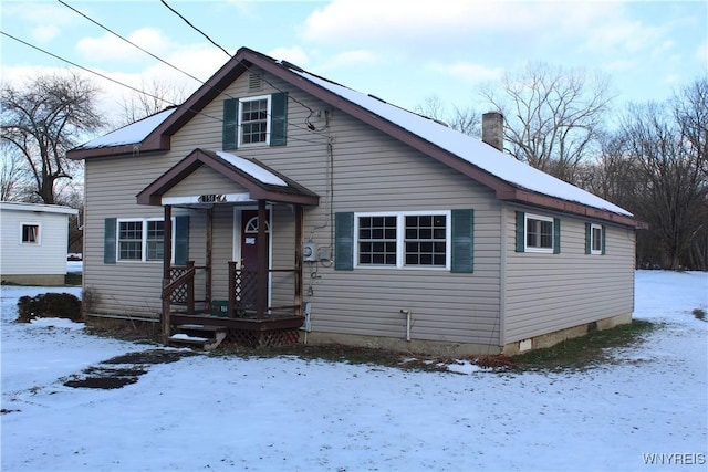 view of bungalow-style home