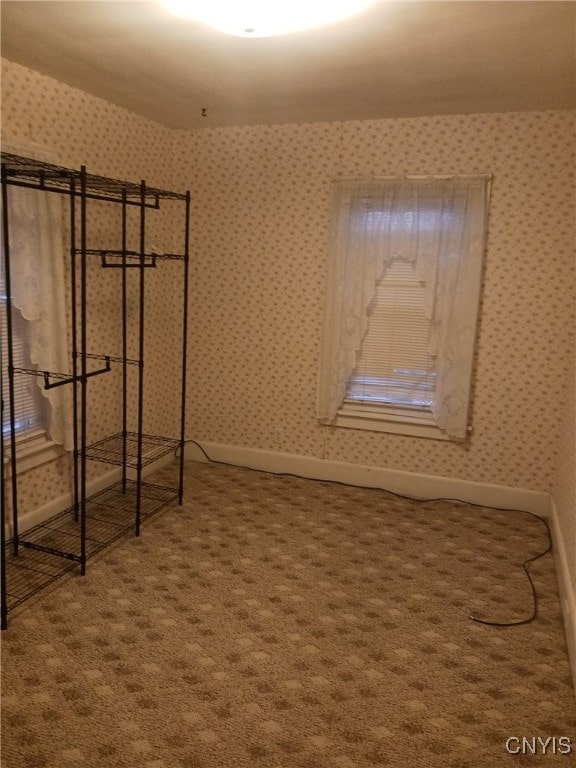 unfurnished bedroom featuring carpet floors