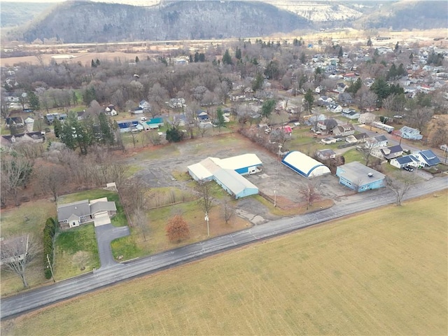 aerial view featuring a mountain view