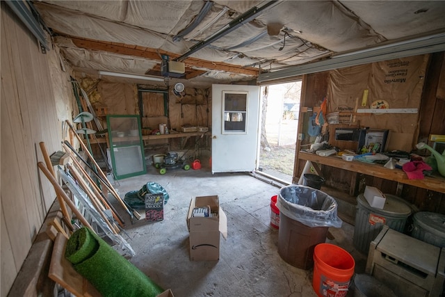 view of storage room