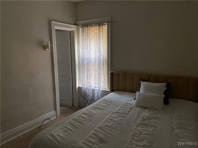 bedroom featuring carpet flooring