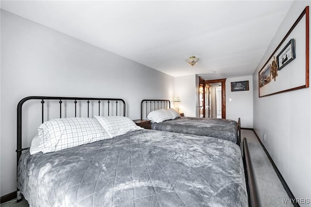 bedroom featuring carpet flooring