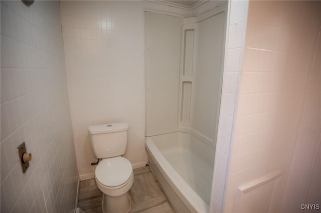 416 Broadway Ave E, Watertown-City, NY 13601 - full bath with toilet, a shower, and a tub to relax in