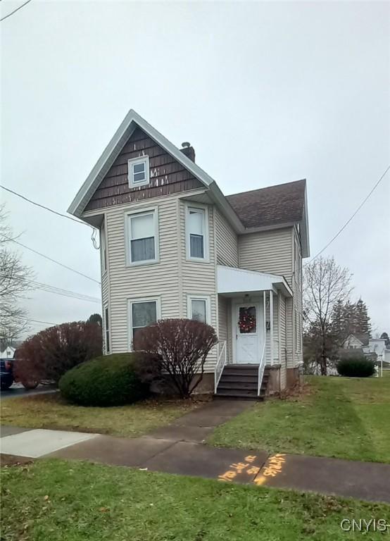 view of property with a front yard