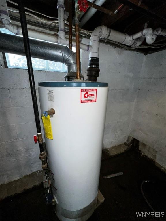 utilities with gas water heater