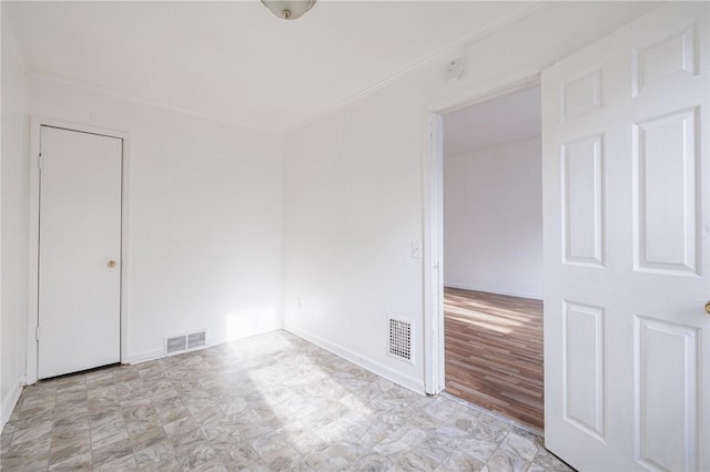 empty room featuring light wood-type flooring