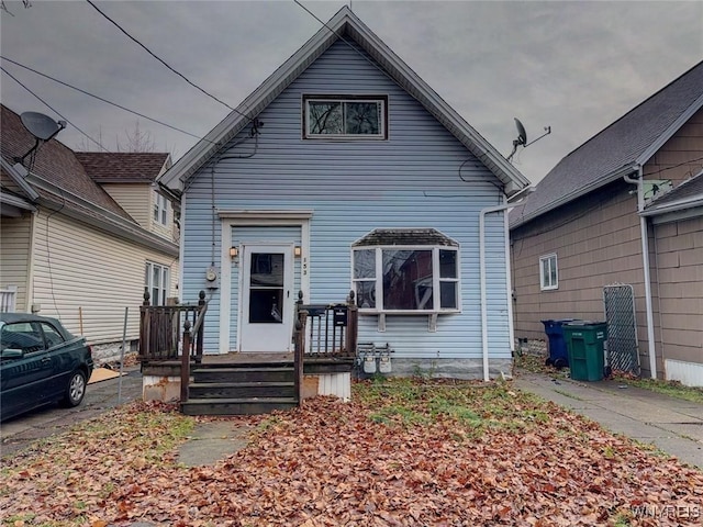 view of bungalow-style home