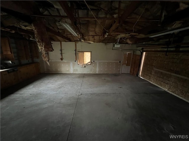 view of basement