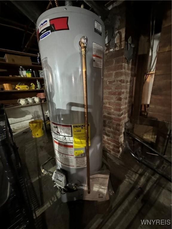 utilities featuring gas water heater