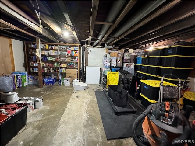 view of basement
