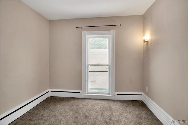 unfurnished room featuring carpet